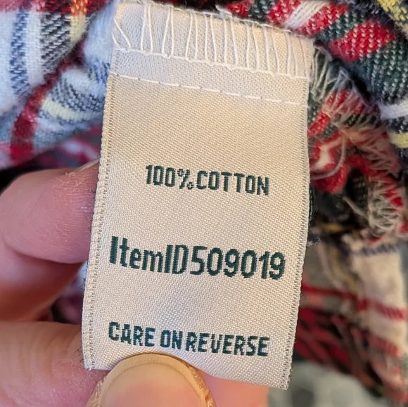 L.L. Bean Women's Scotch Plaid Flannel Christmas Pajamas Set Two Piece XL Tall - Picture 7 of 8